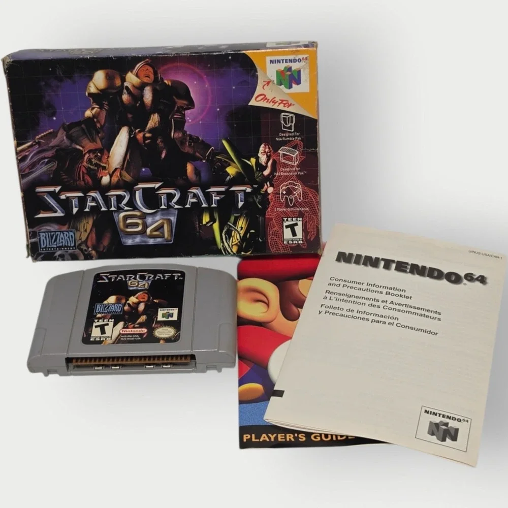 STARCRAFT 64 BOX And CART -No Manual TESTED WORKS RARE GAME